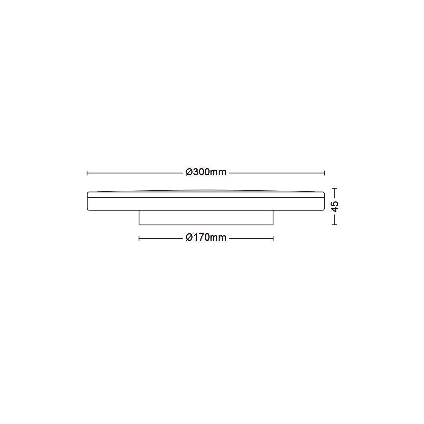 Philips - Светодиодный потолочный светильник с регулированием яркости SCENE SWITCH LED/18W/230V диаметр 30 см 4000K черный