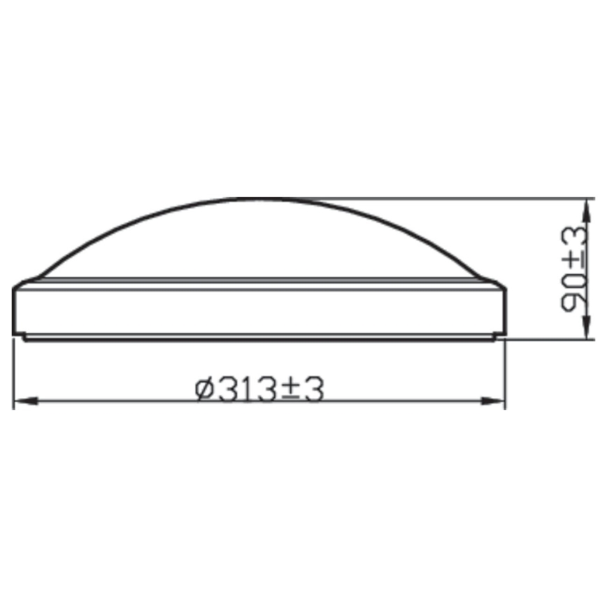 Philips - Светодиодный потолочный светильник для ванной комнаты BALANCE LED/17W/230V IP44