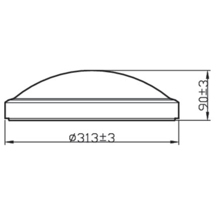 Philips - Светодиодный потолочный светильник для ванной комнаты LED/17W/230V IP44