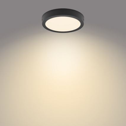 Philips - Светодиодный потолочный светильник LED/12W/230V 2700K черный