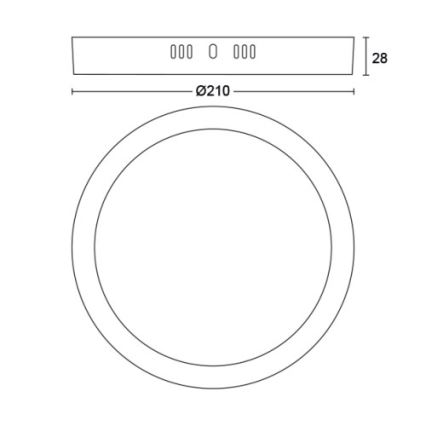 Philips - Светодиодный потолочный светильник LED/12W/230V 2700K черный