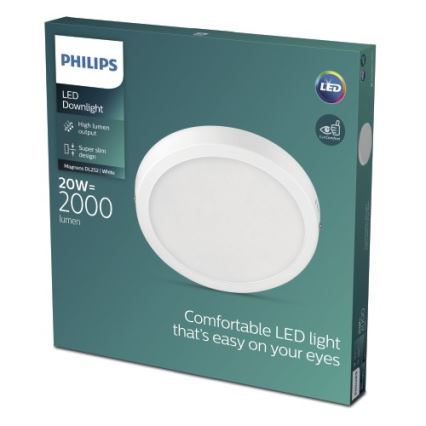 Philips - Светодиодный потолочный светильник LED/20W/230V 2700K белый