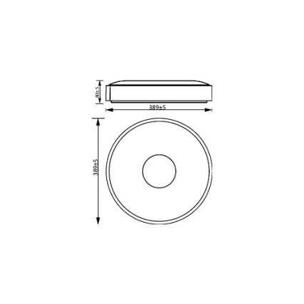 Philips - Светодиодный потолочный светильник с регулированием яркости COINER SCENE SWITCH LED/24W/230V 2700K черный