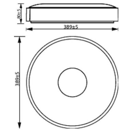 Philips - Светодиодный потолочный светильник с регулированием яркости COINER SCENE SWITCH LED/24W/230V 4000K черный