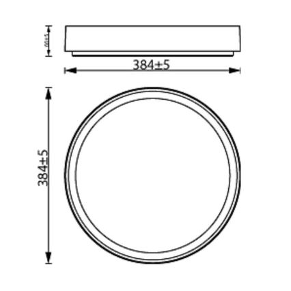 Philips - Светодиодный потолочный светильник с регулированием яркости HANNO SCENE SWITCH LED/24W/230V 4000K белый