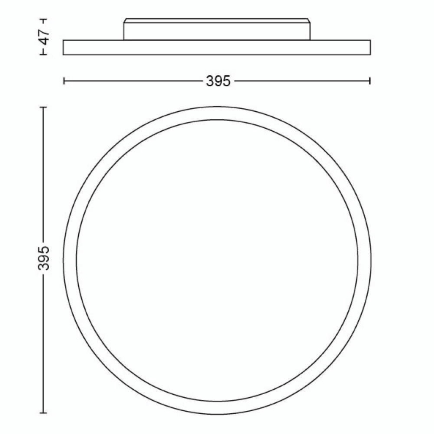 Philips - Светодиодный потолочный светильник с регулированием яркости Hue LED/19W/230V 2200-6500K + дистанционное управление