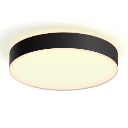 Philips - Светодиодный потолочный светильник с регулированием яркости Hue LED/33,5W/230V 2200-6500K диаметр 425 мм черный + дистанционное управление