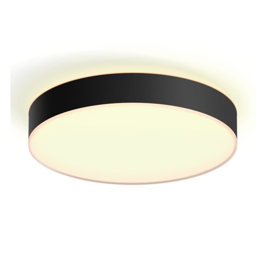 Philips - Светодиодный потолочный светильник с регулированием яркости Hue LED/33,5W/230V 2200-6500K диаметр 425 мм черный + дистанционное управление