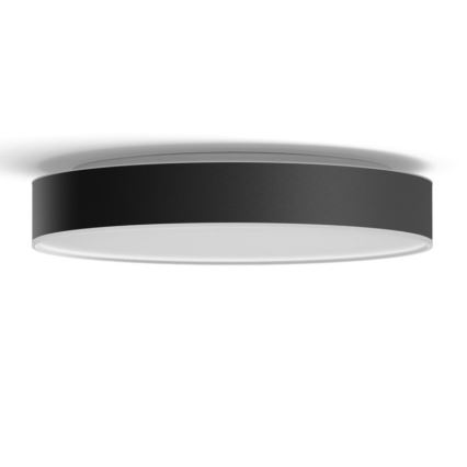 Philips - Светодиодный потолочный светильник с регулированием яркости Hue LED/33,5W/230V 2200-6500K диаметр 425 мм черный + дистанционное управление