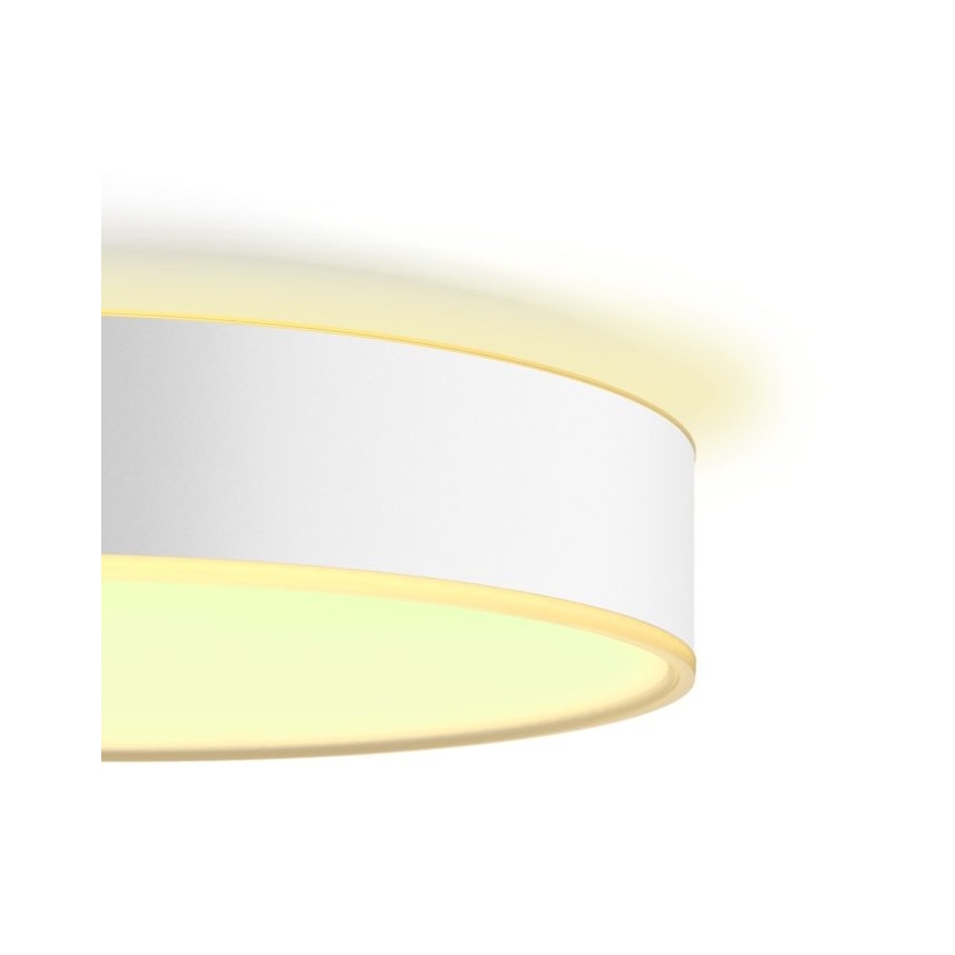 Philips - Светодиодный потолочный светильник с регулированием яркости Hue LED/19,2W/230V 2200-6500K диаметр 381 мм белый + дистанционное управление