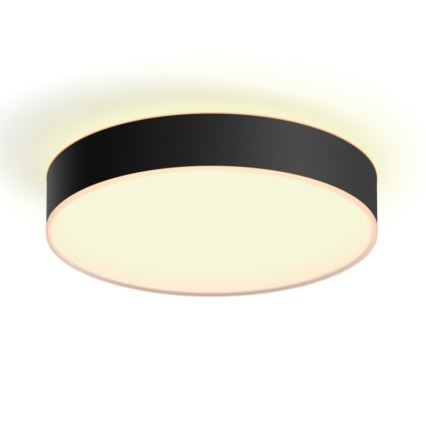 Philips - Светодиодный потолочный светильник с регулированием яркости Hue LED/19,2W/230V 2200-6500K диаметр 381 мм черный + дистанционное управление