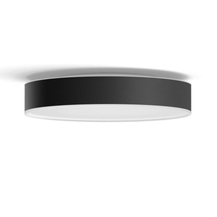 Philips - Светодиодный потолочный светильник с регулированием яркости Hue LED/19,2W/230V 2200-6500K диаметр 381 мм черный + дистанционное управление