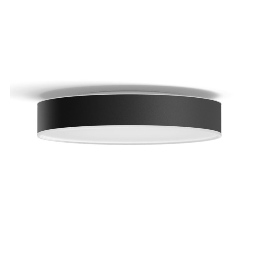 Philips - Светодиодный потолочный светильник с регулированием яркости Hue LED/19,2W/230V 2200-6500K диаметр 381 мм черный + дистанционное управление