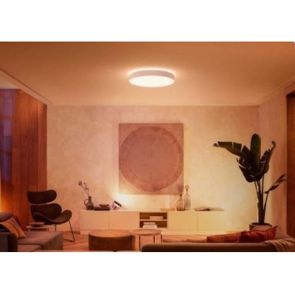 Philips - Светодиодный потолочный светильник с регулированием яркости Hue LED/48W/230V 2200-6500K диаметр 551 мм белый + дистанционное управление