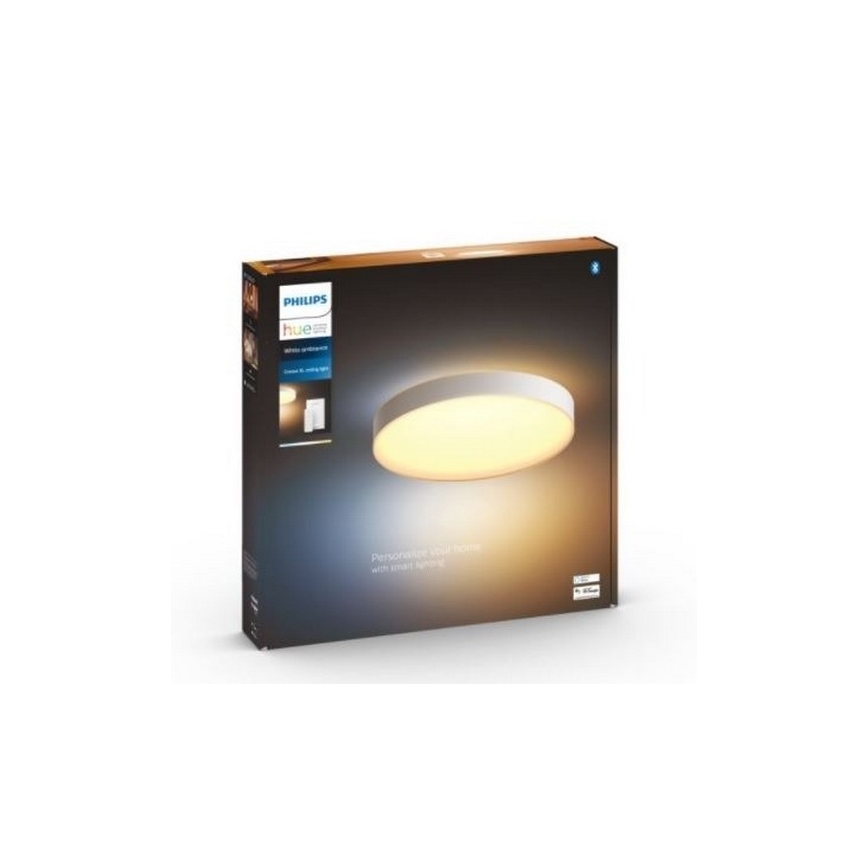 Philips - Светодиодный потолочный светильник с регулированием яркости Hue LED/48W/230V 2200-6500K диаметр 551 мм белый + дистанционное управление