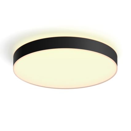Philips - Светодиодный потолочный светильник с регулированием яркости Hue LED/48W/230V 2200-6500K диаметр 551 мм черный + дистанционное управление