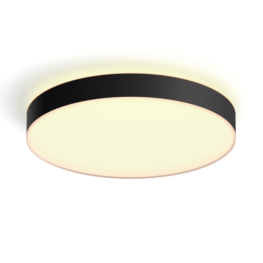 Philips - Светодиодный потолочный светильник с регулированием яркости Hue LED/48W/230V 2200-6500K диаметр 551 мм черный + дистанционное управление