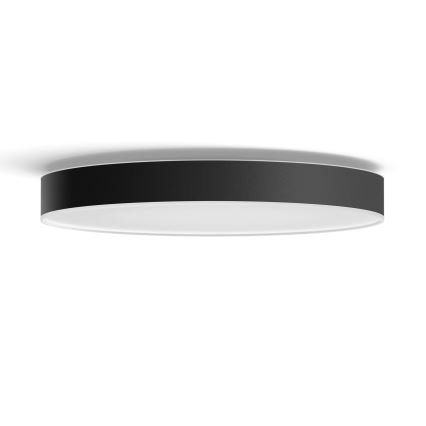 Philips - Светодиодный потолочный светильник с регулированием яркости Hue LED/48W/230V 2200-6500K диаметр 551 мм черный + дистанционное управление