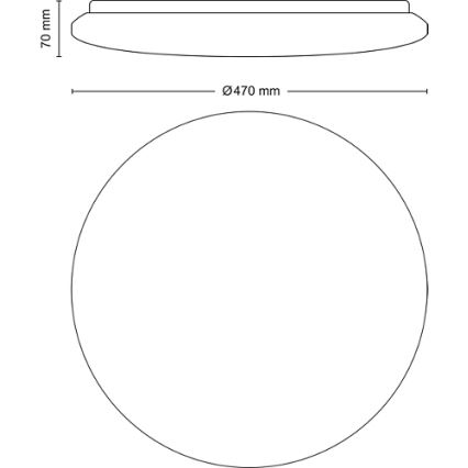 Philips - Светодиодный потолочный светильник с регулированием яркости LED/40W/230V 2700-6500K + дистанционное управление