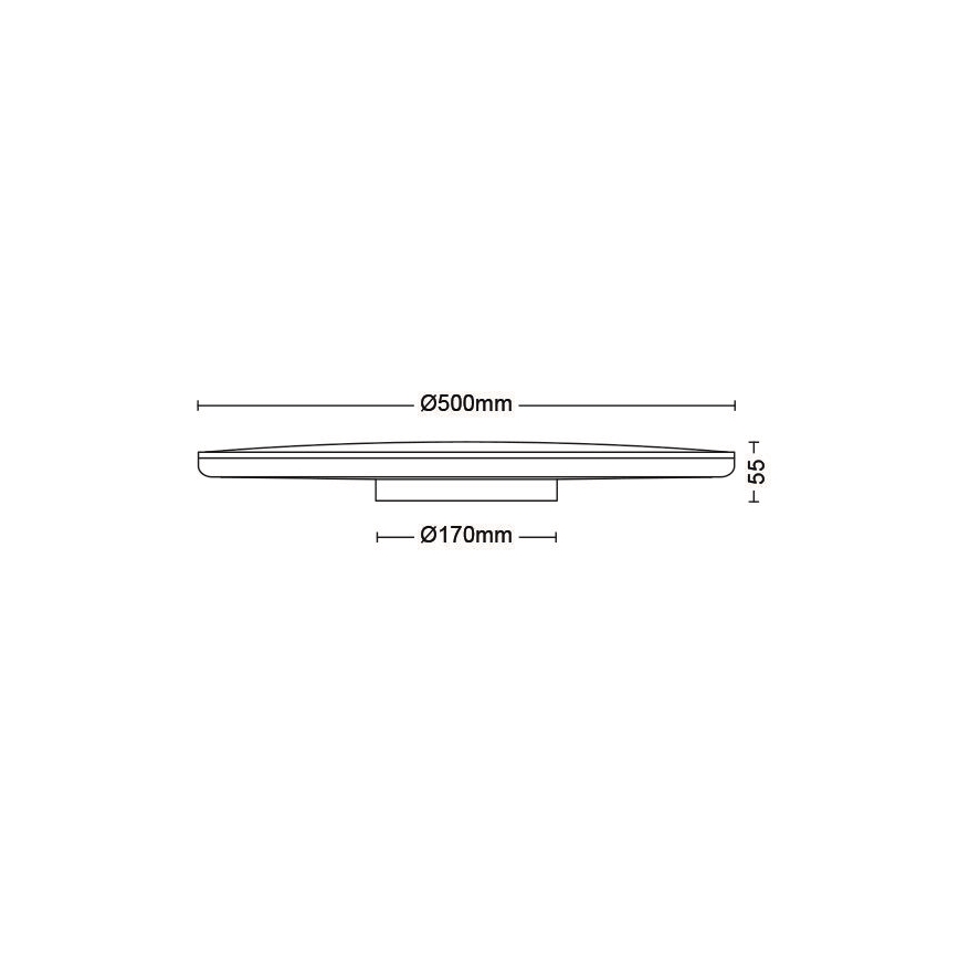 Philips - Светодиодный потолочный светильник с регулированием яркости SCENE SWITCH LED/36W/230V диаметр 50 см 4000K белый
