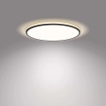 Philips - Светодиодный потолочный светильник с регулированием яркости SCENE SWITCH LED/18W/230V диаметр 30 см 4000K черный
