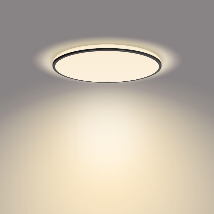 Philips - Светодиодный потолочный светильник с регулированием яркости SCENE SWITCH LED/22W/230V диаметр 40 см 2700K черный