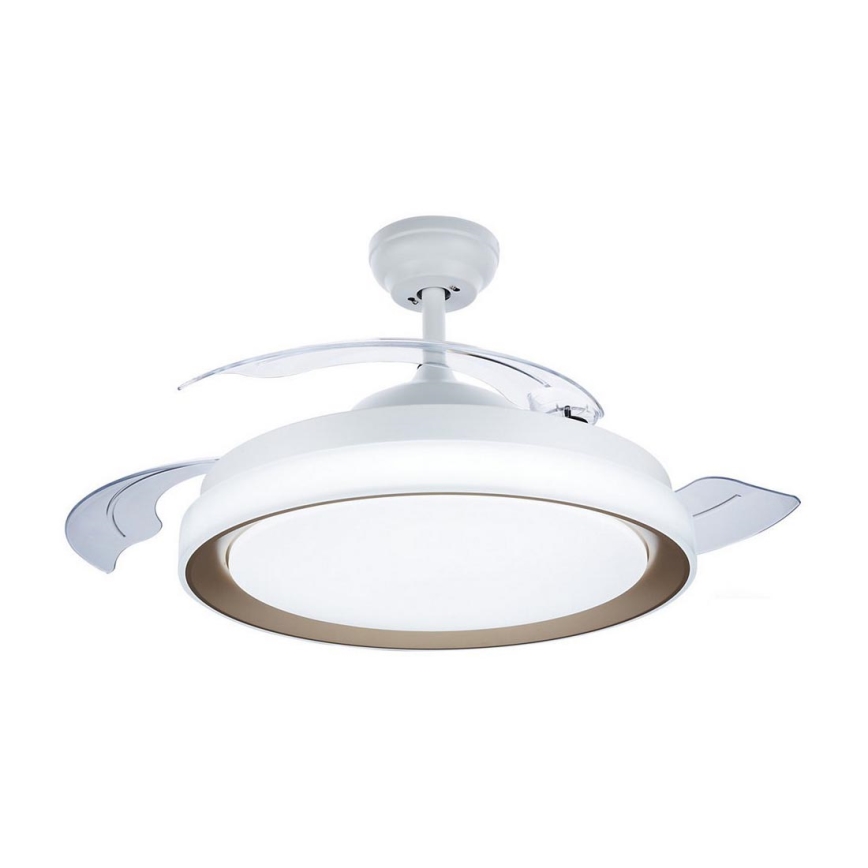 Philips - Светодиодный потолочный светильник с вентилятором LED/35W/230V 5500/4000/2700K + дистанционное управление золотистый