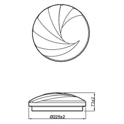 Philips - Светодиодный потолочный светильник SHORE LED/6W/230V