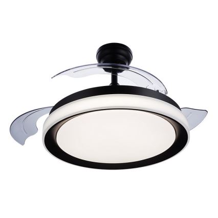 Philips - Светодиодный потолочный вентилятор LED/35W/230V 5500/4000/2700K черный + дистанционное управление