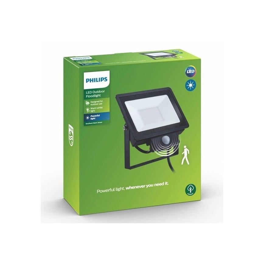 Philips - Светодиодный прожектор с датчиком DECOFLOOD LED/20W/230V IP65