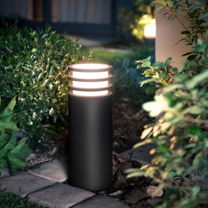 Philips - Светодиодная RGB диммируемая уличная лампа Hue LUCCA 1xE27/8,1 Вт/230 В 25 см 1000-20000 К IP44