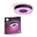 Philips - Светодиодный RGB потолочный светильник с диммером Hue INFUSE LED/33,5 Вт/230 В 2000-6500K диаметр 381 мм черный