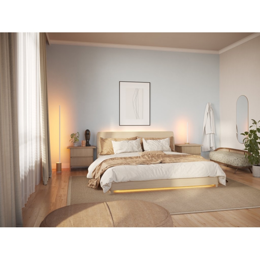 Philips - Светодиодный RGBW-торшер с регулированием яркости Hue SIGNE LED/29W/230V 2000-6500K бежевый