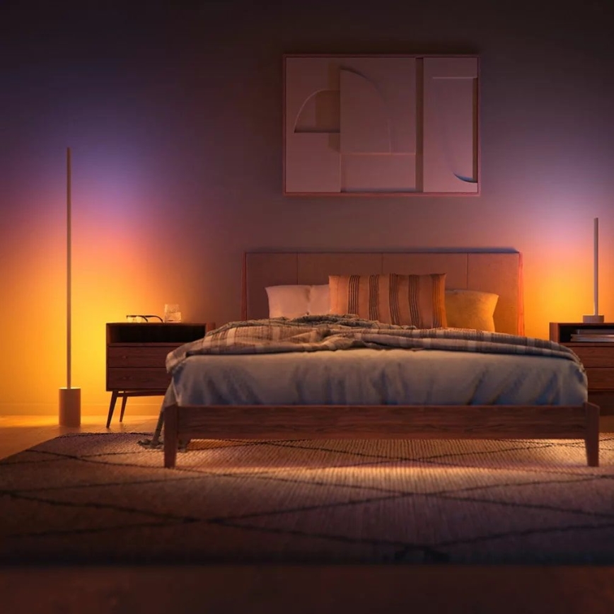 Philips - Светодиодный RGBW-торшер с регулированием яркости Hue SIGNE LED/29W/230V 2000-6500K бежевый
