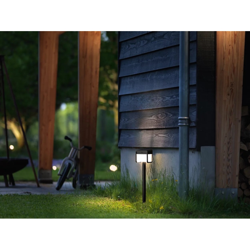 Philips - Светодиодный светильник на солнечной батарее с датчиком движения и освещенности EZRA LED/1,8W/3,7V 2600 mAh 3000K IP44