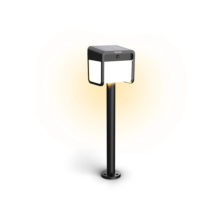 Philips - Светодиодный светильник на солнечной батарее с датчиком движения и освещенности EZRA LED/1,8W/3,7V 2600 mAh 3000K IP44