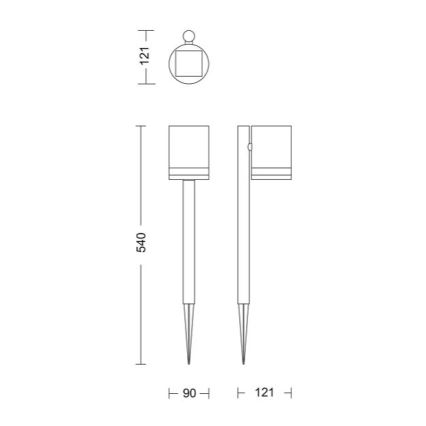 Philips - Светодиодный светильник на солнечной батарее FYCE LED/1,5W/3,7V IP44