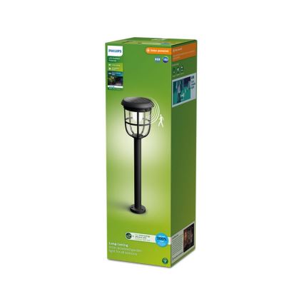 Philips - Светодиодный светильник на солнечной батарее с датчиком движения и освещенности RADII LED/1,3W/3,7V 2000 mAh 3000K IP44