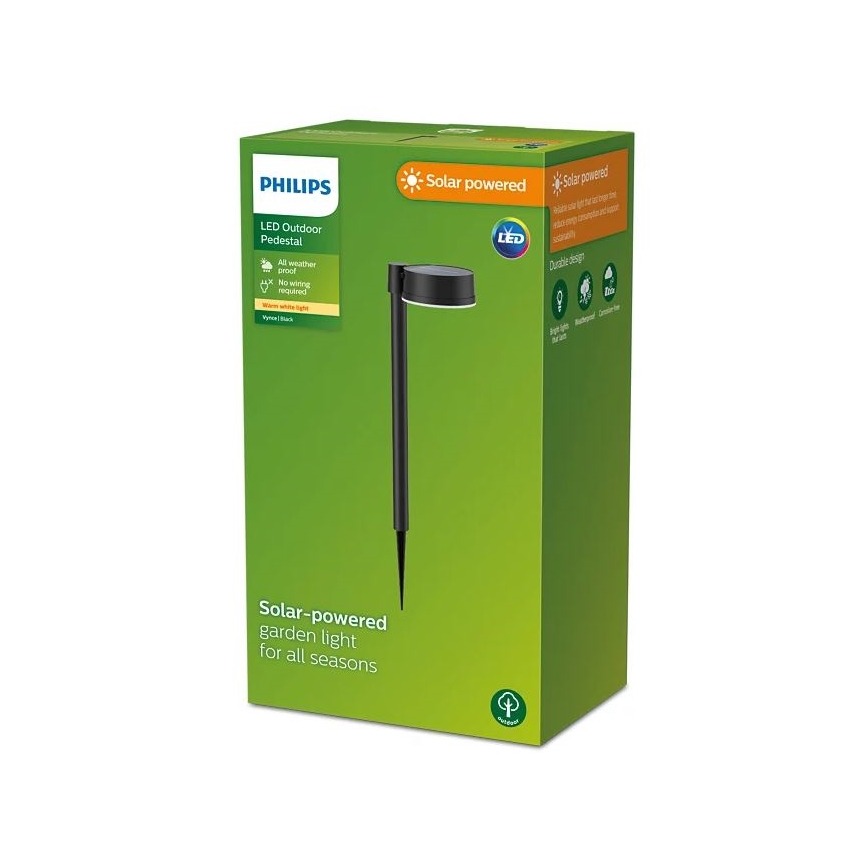 Philips - Светодиодный светильник на солнечной батарее VYNCE LED/1,5W/3,7V 1500 mAh IP44