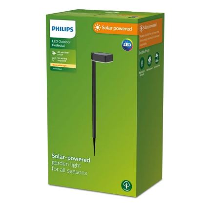 Philips - Светодиодный светильник на солнечной батарее VYNCE LED/1,5W/3,7V 1500 mAh IP44