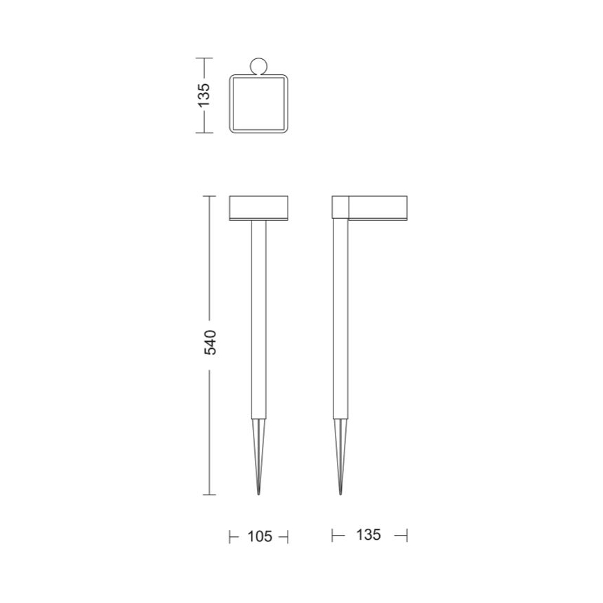 Philips - Светодиодный светильник на солнечной батарее VYNCE LED/1,5W/3,7V IP44
