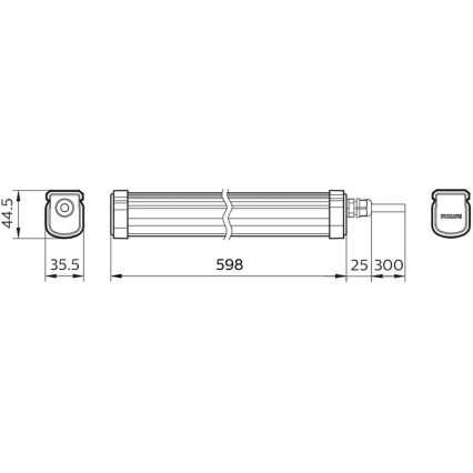 Philips - Светодиодный технический светильник PROJECTLINE LED/17W/230V IP65