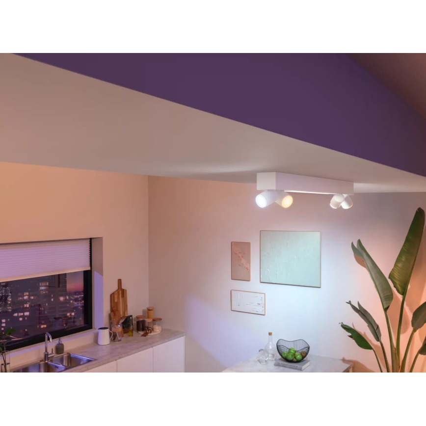 Philips - Светодиодный точечный RGBW-светильник Hue CENTRIS 4xGU10/4,2W/230V + LED/11W 2000-6500K