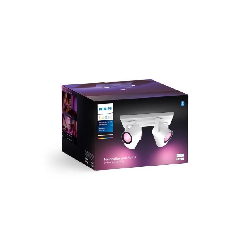 Philips - Светодиодный точечный RGBW-светильник с регулированием яркости Hue ARGENTA 4xGU10/4,2W/230V 2000-6500K