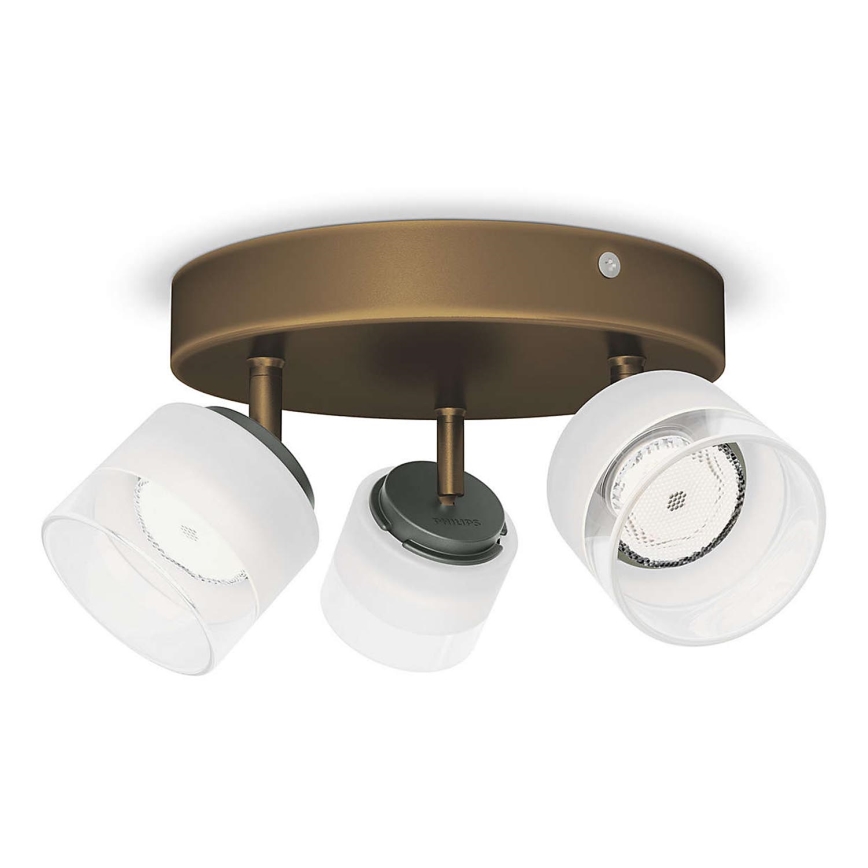 Philips - Светодиодный точечный светильник 3xLED/4W/230V