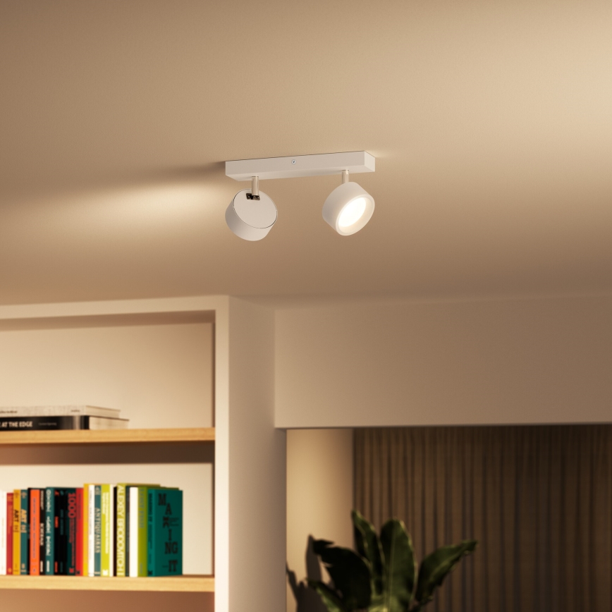 Philips - Светодиодный точечный светильник 2xLED/5,5W/230V белый