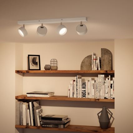 Philips - Светодиодный точечный светильник 4xLED/5,5W/230V белый