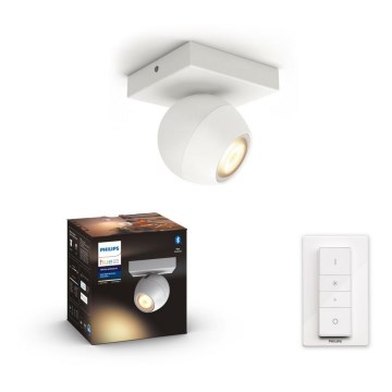 Philips - Светодиодный точечный светильник с регулированием яркости Hue BUCKRAM 1xGU10/5W/230V + дистанционное управление
