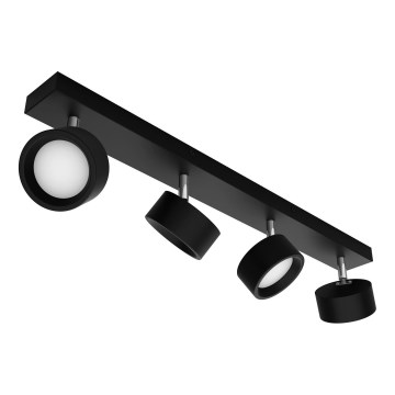 Philips - Светодиодный точечный светильник 4xLED/5,5W/230V черный