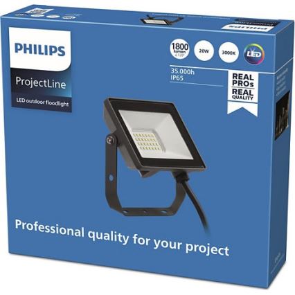 Philips - Светодиодный уличный прожектор PROJECTLINE LED/20W/230V IP65 3000K